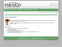 Tablet Screenshot of menlosoftware.net